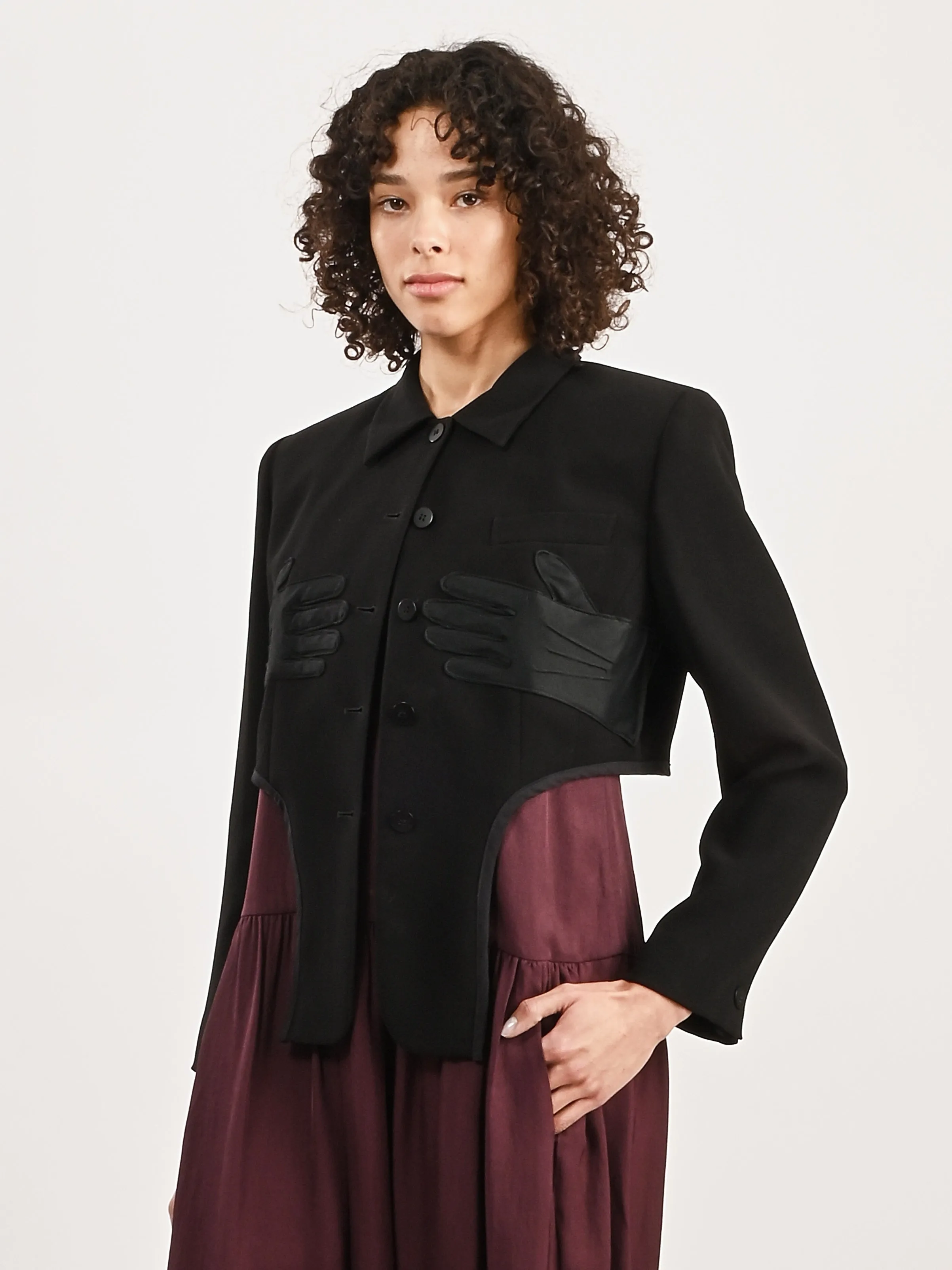 Black Arch Glove Blazer