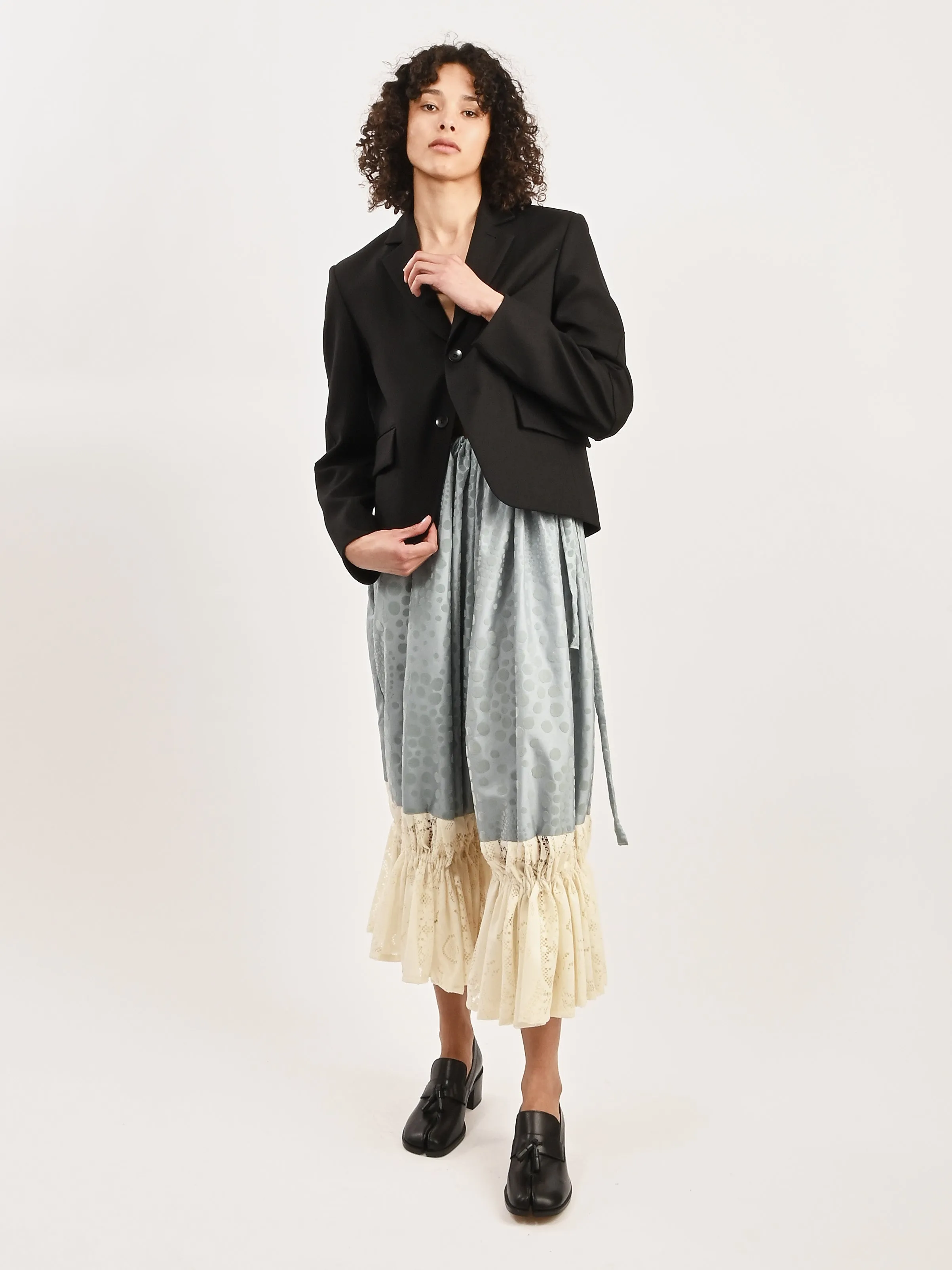Black Cavalier Twill Shrunken Blazer