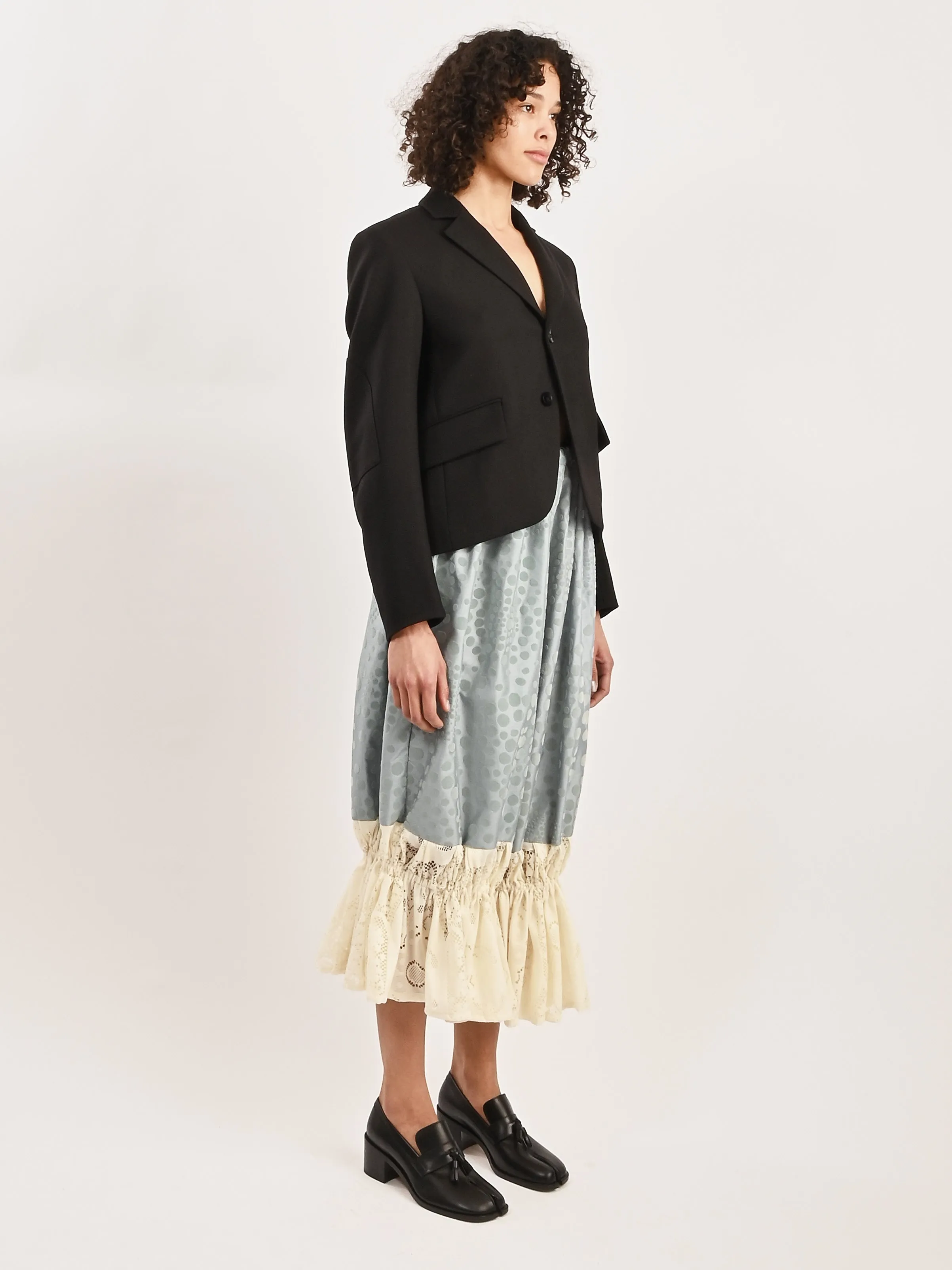 Black Cavalier Twill Shrunken Blazer