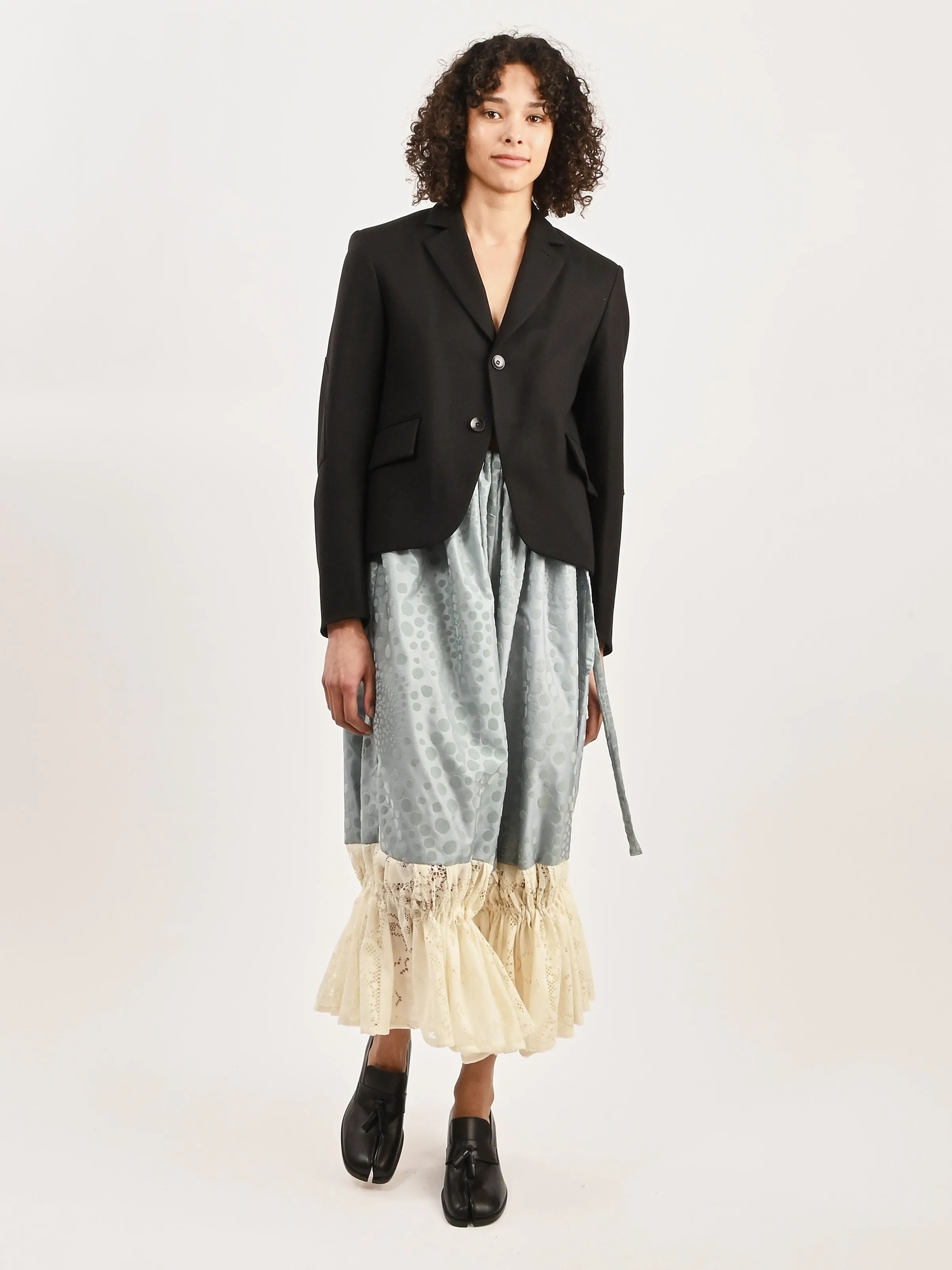 Black Cavalier Twill Shrunken Blazer
