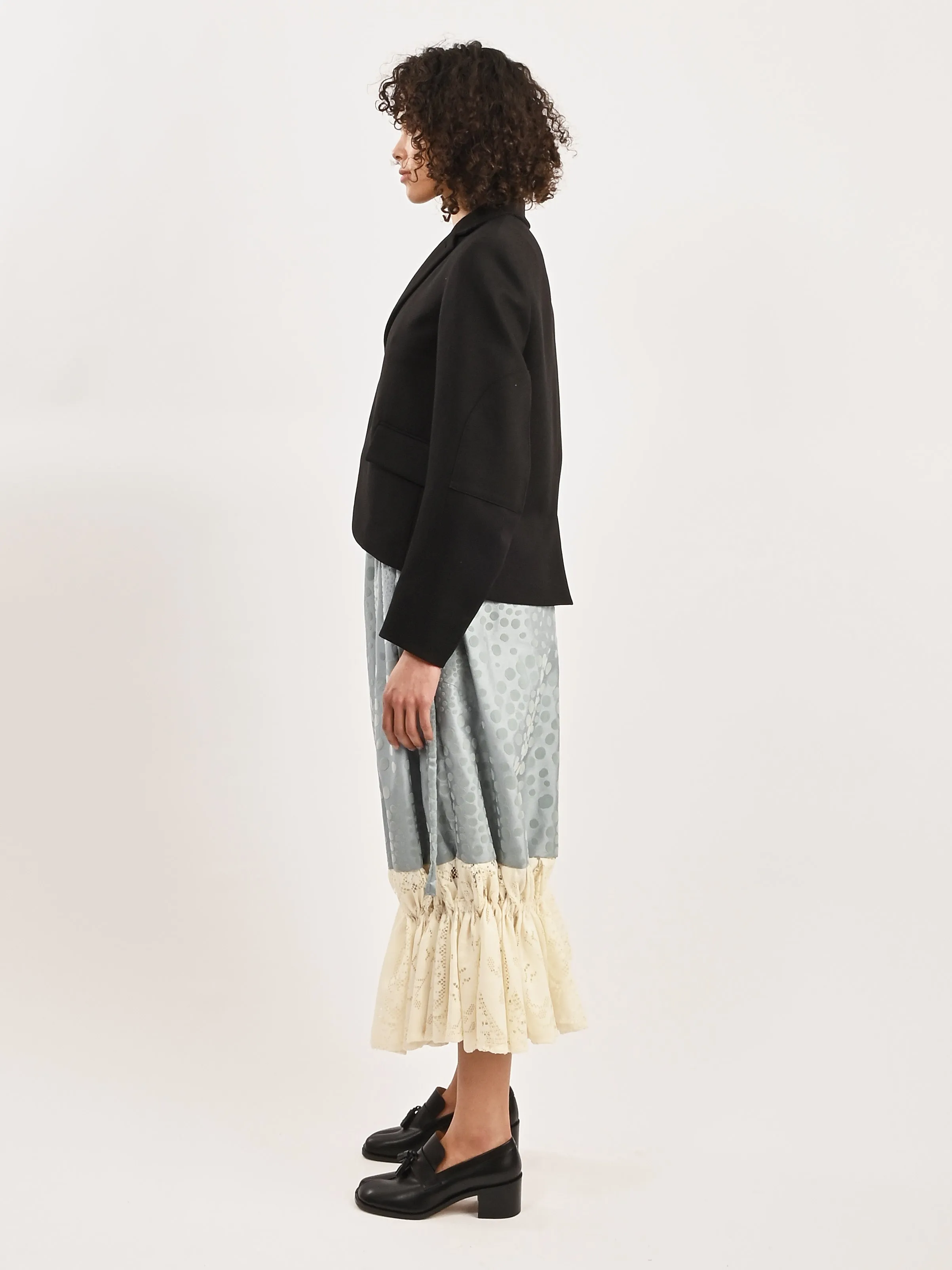 Black Cavalier Twill Shrunken Blazer