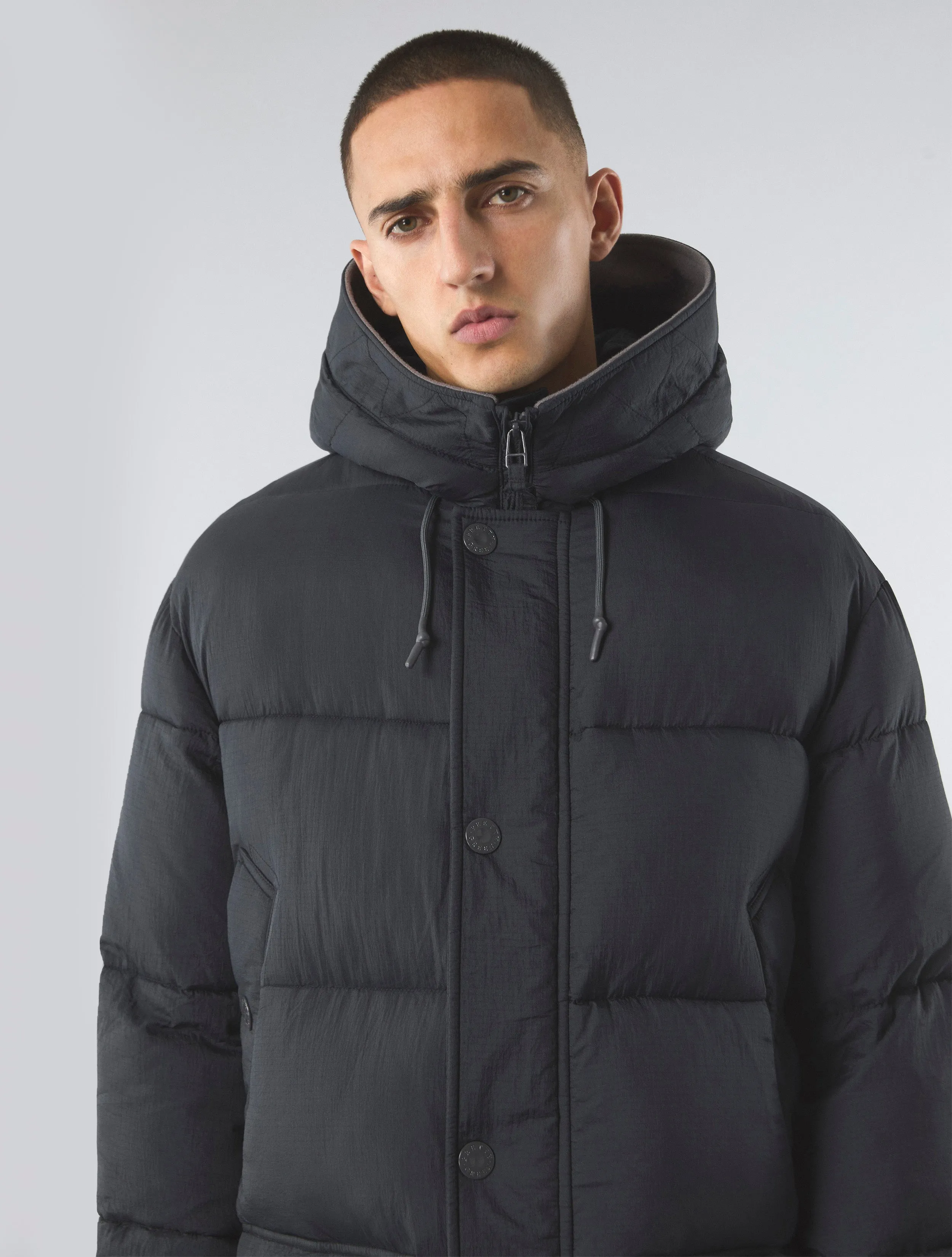 Black Mountfield Quilted Parka
