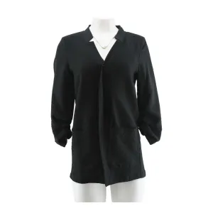 Black Solid Blazer