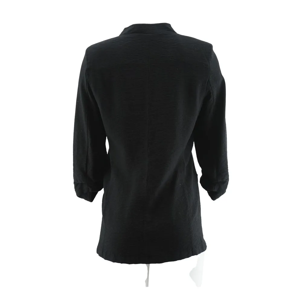 Black Solid Blazer