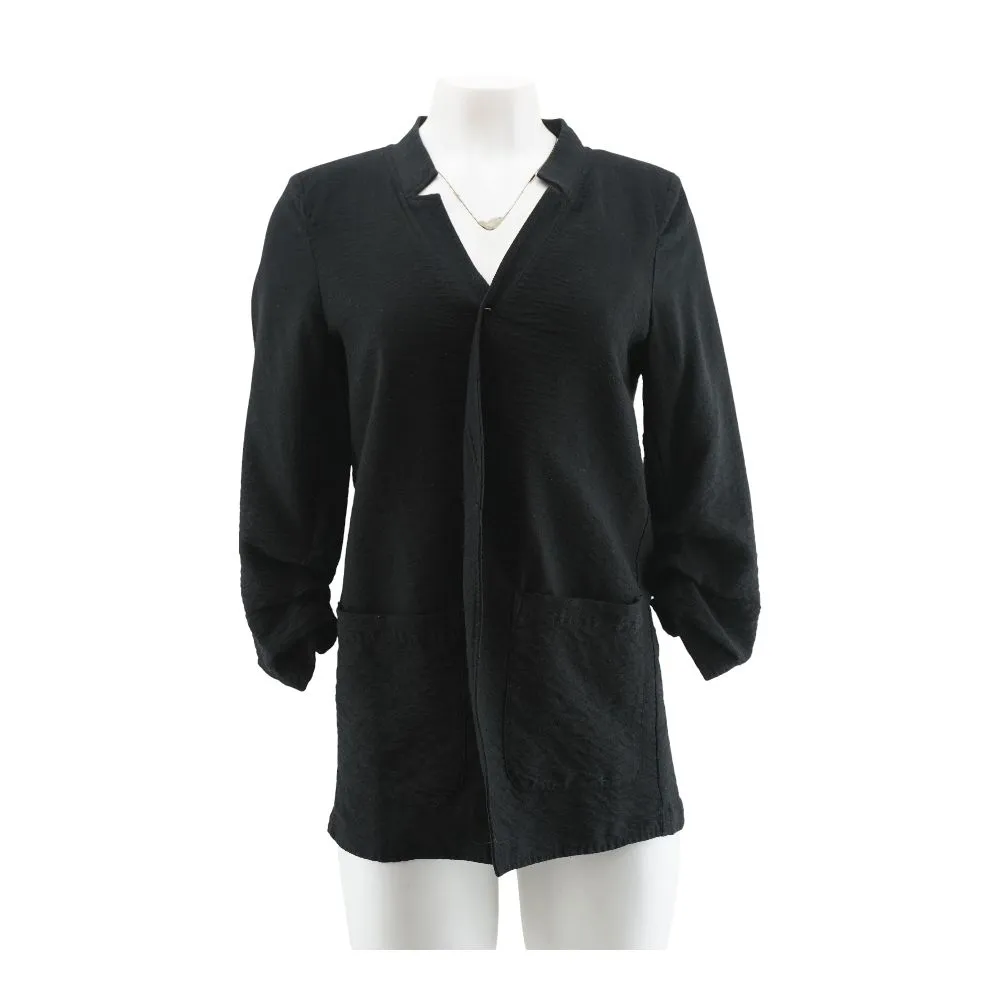 Black Solid Blazer