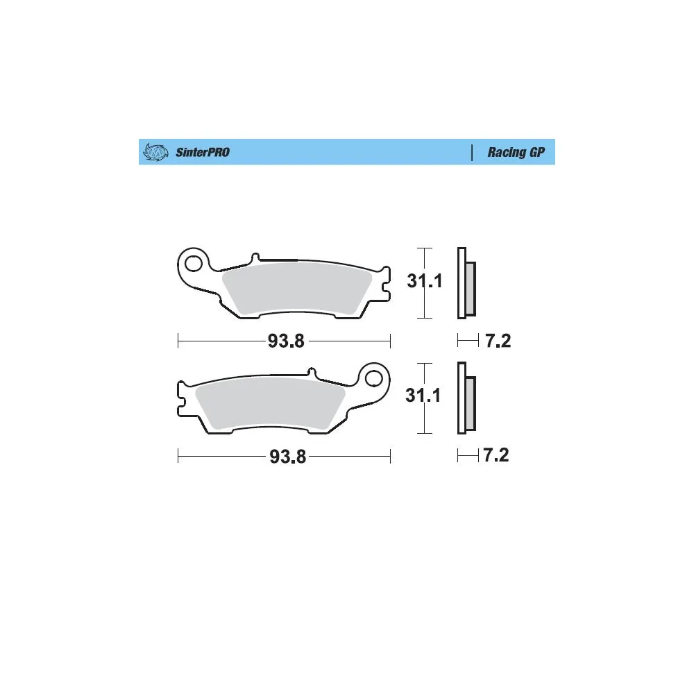 Brake Pads Rear Moto Master Racing Gp