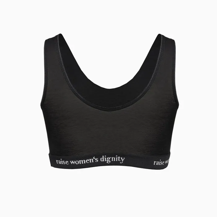 Bustier Top «Statement» in black intense von Moya Kala