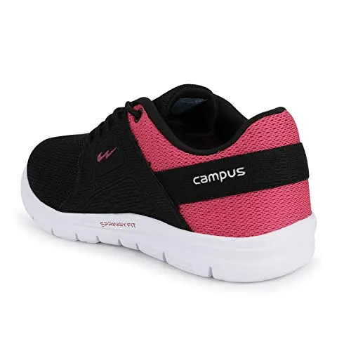 Campus Tulip BLK/Pink Running Shoes for Women 7-UK