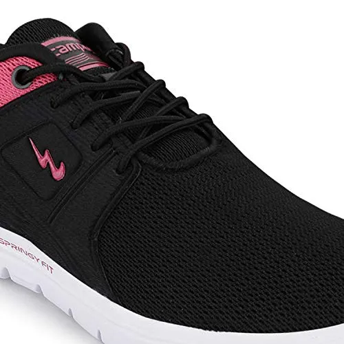 Campus Tulip BLK/Pink Running Shoes for Women 7-UK