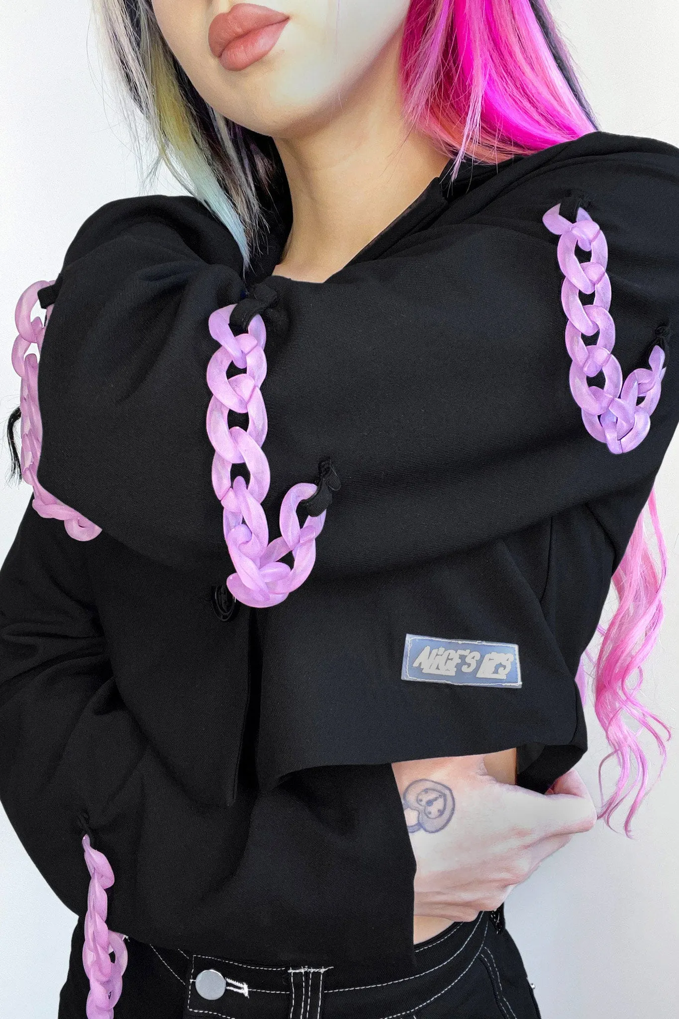 Chain Me Up Cropped Blazer