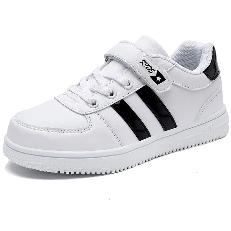 Children Casual Shoes Boys Child Flats Unisex Walking Shoe White