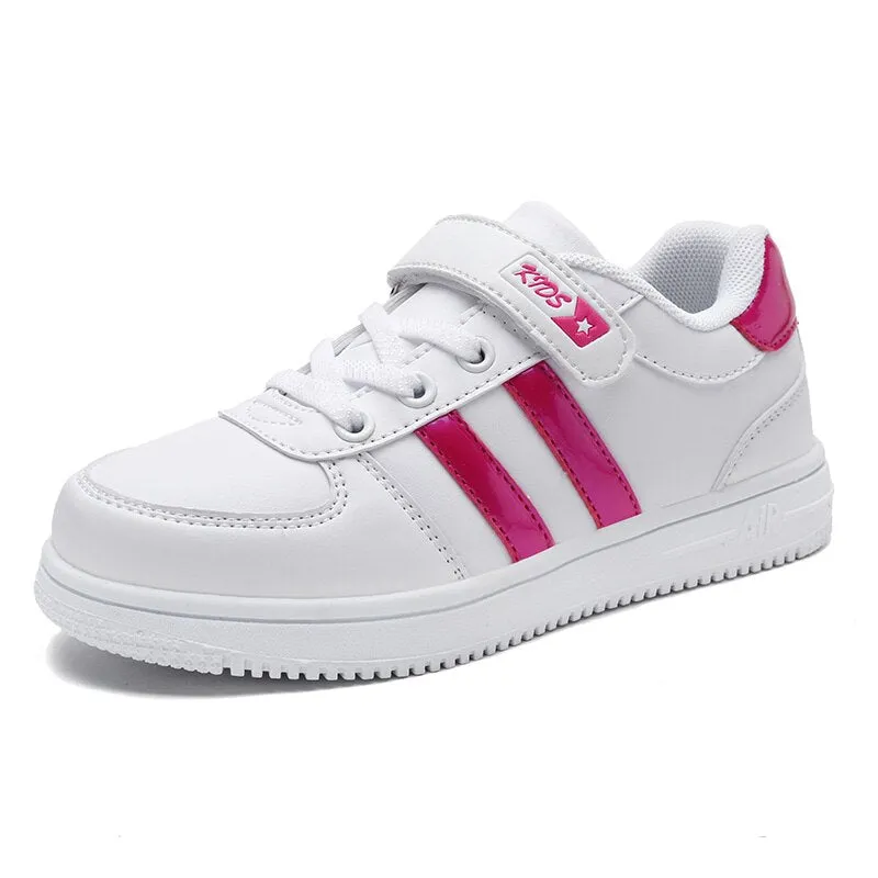 Children Casual Shoes Boys Child Flats Unisex Walking Shoe White