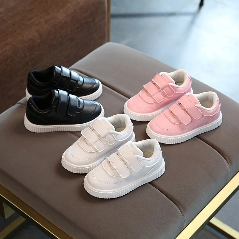 Children leather shoes school shoes pink