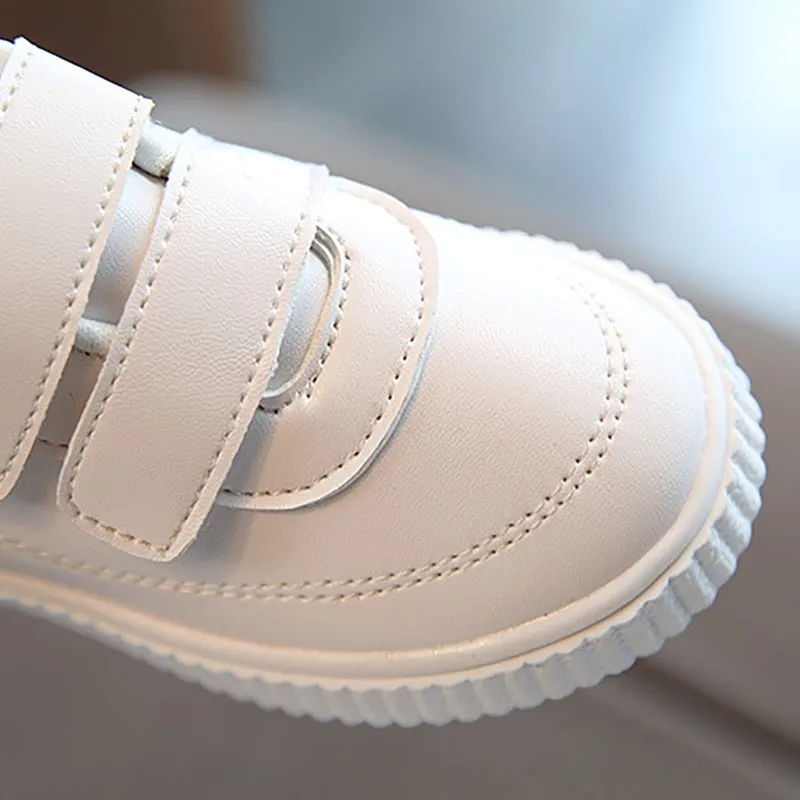 Children leather shoes school shoes pink