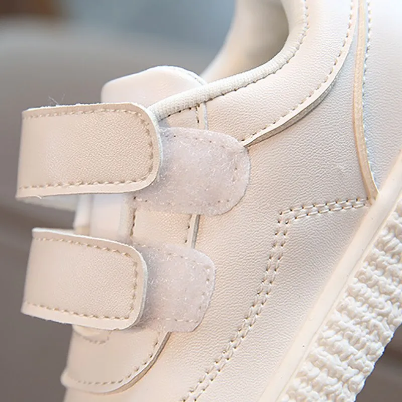 Children leather shoes school shoes pink