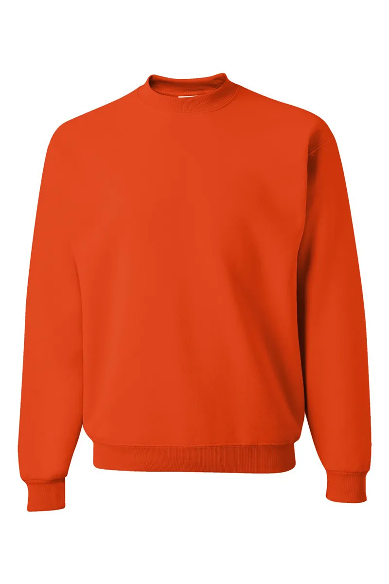 Circle Football Team Name Orange Unisex NuBlend Crew Sweatshirt