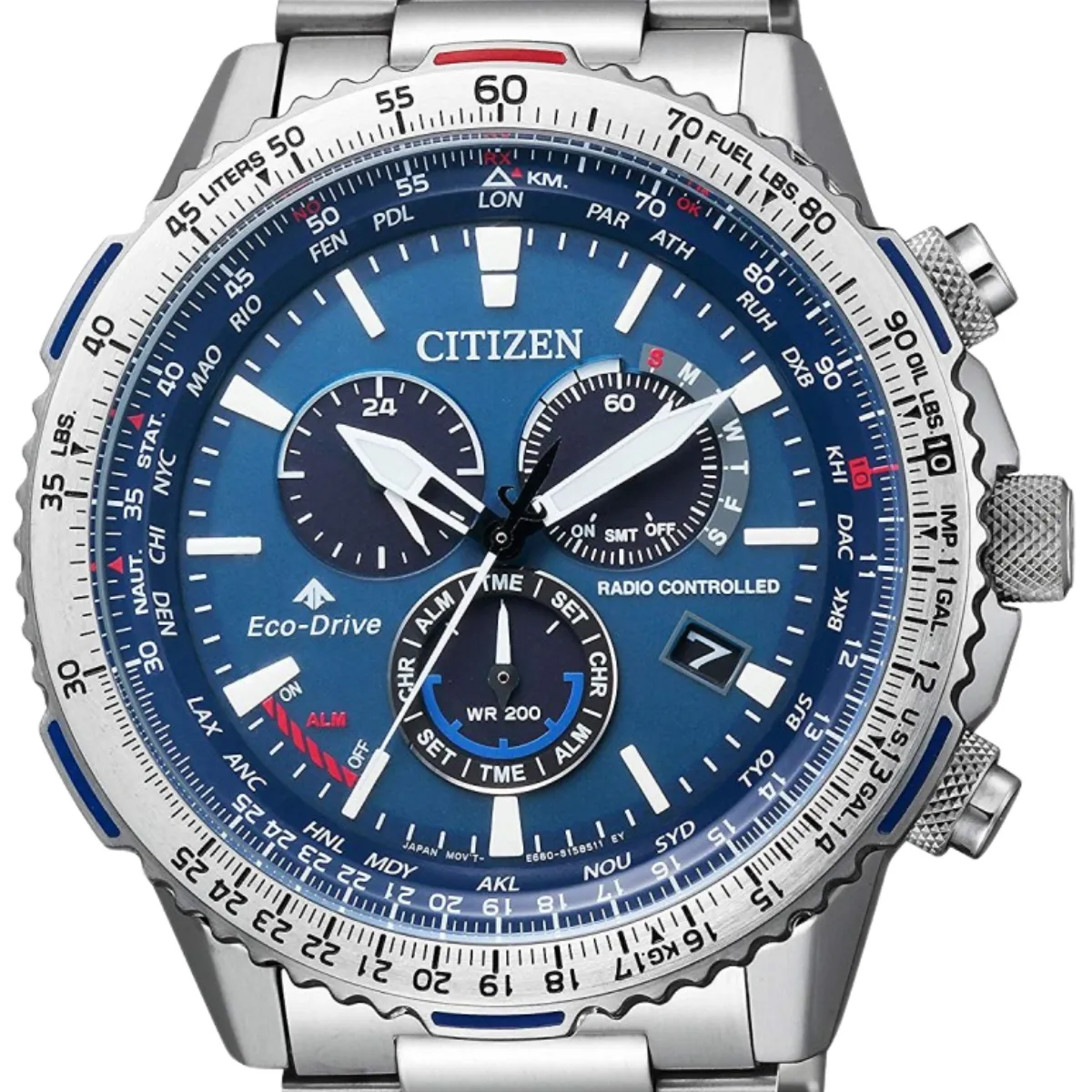 Citizen Promaster CB5000-50L CB5000 SKY Chronograph Blue Dial Eco-Drive Mens Watch
