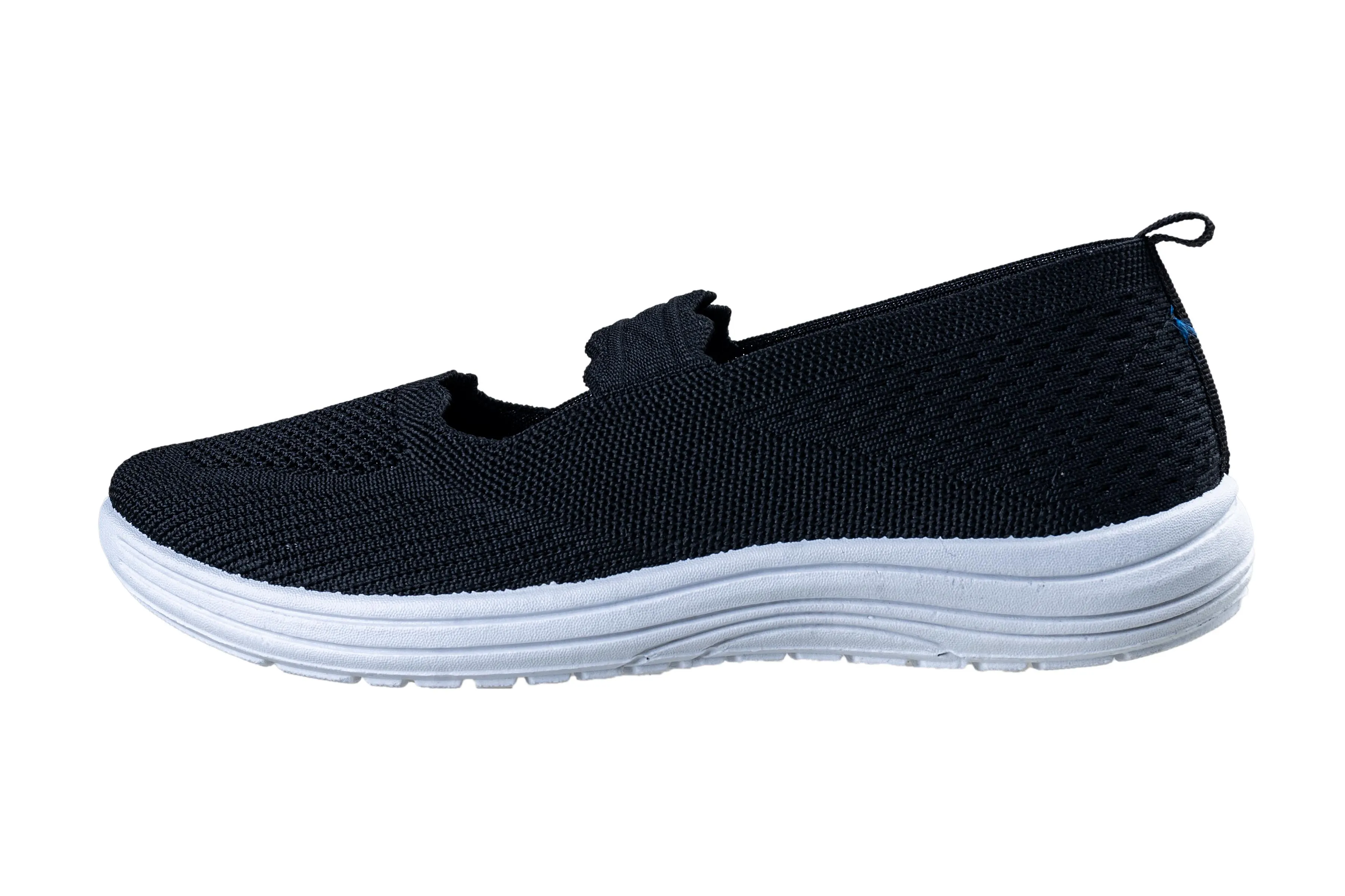 Comfort Walk Ladies Black Sports Shoe