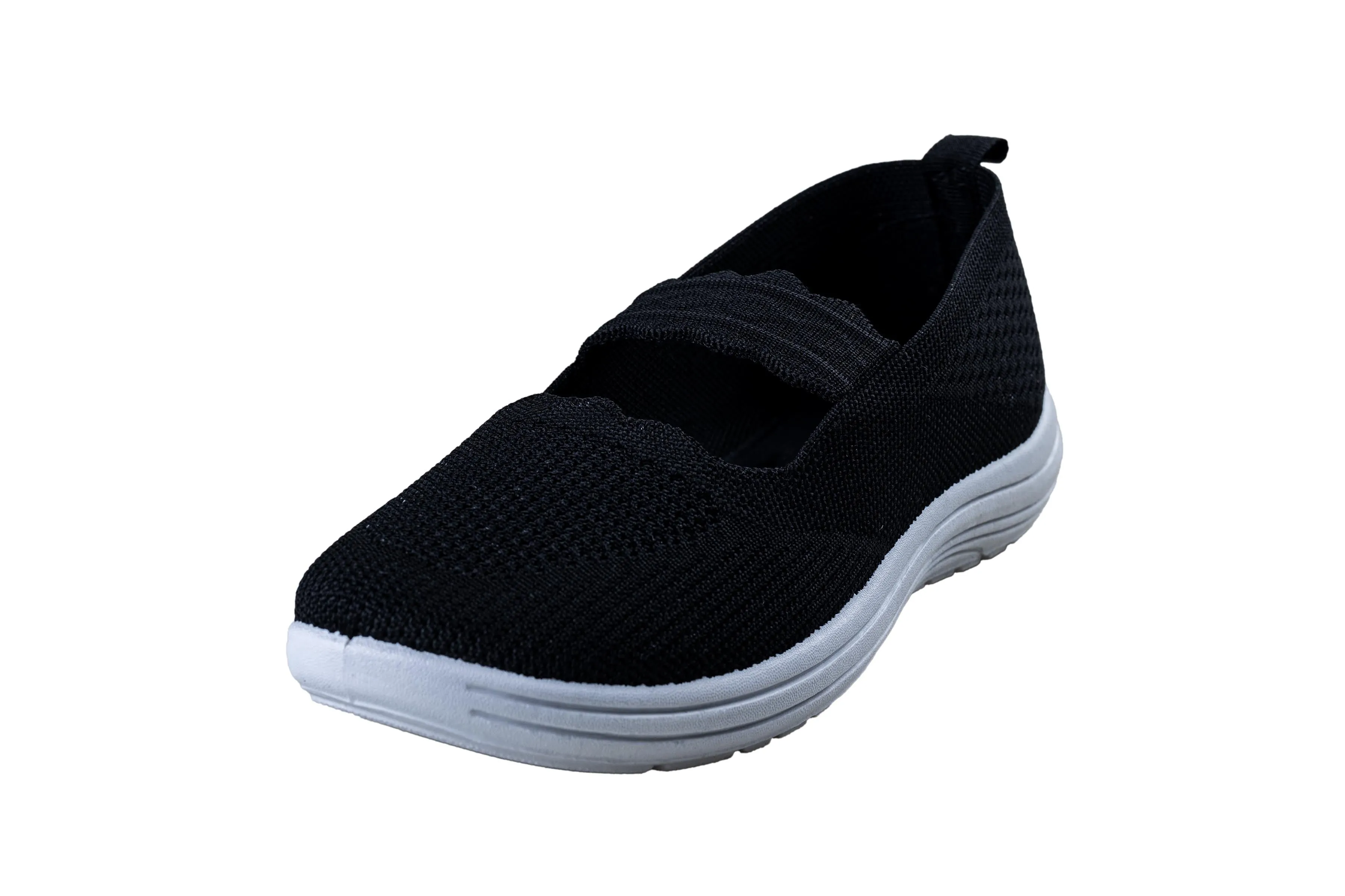 Comfort Walk Ladies Black Sports Shoe