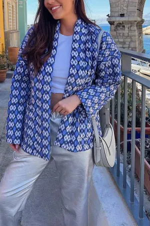 CR3401 Quilted Cardigan Jacket Outerwear