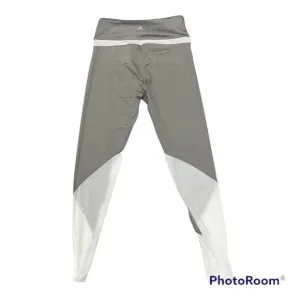 Danskin  High Waisted White and Grey Mesh Athletic Leggings