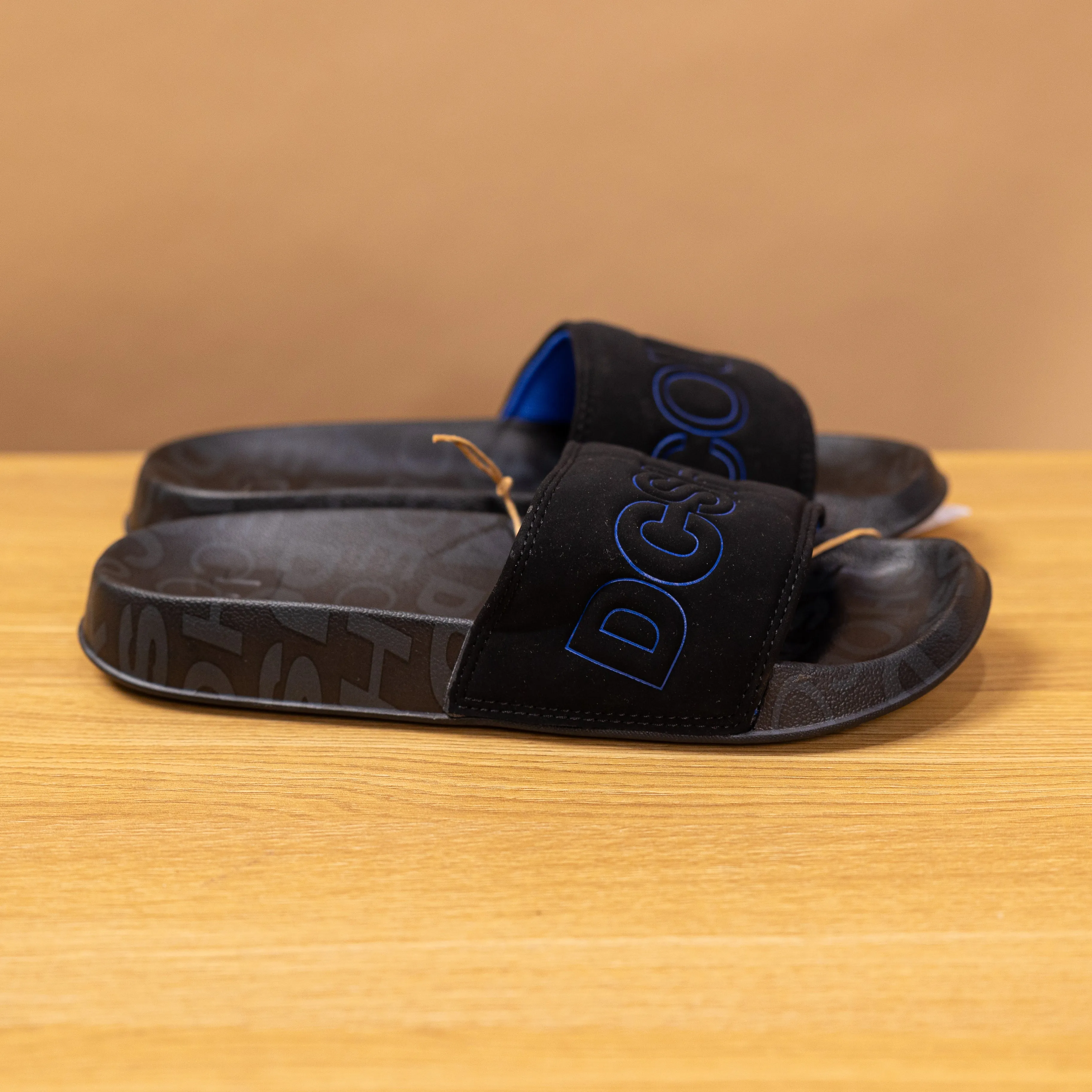 DC Shoes Slides BLack/Blue