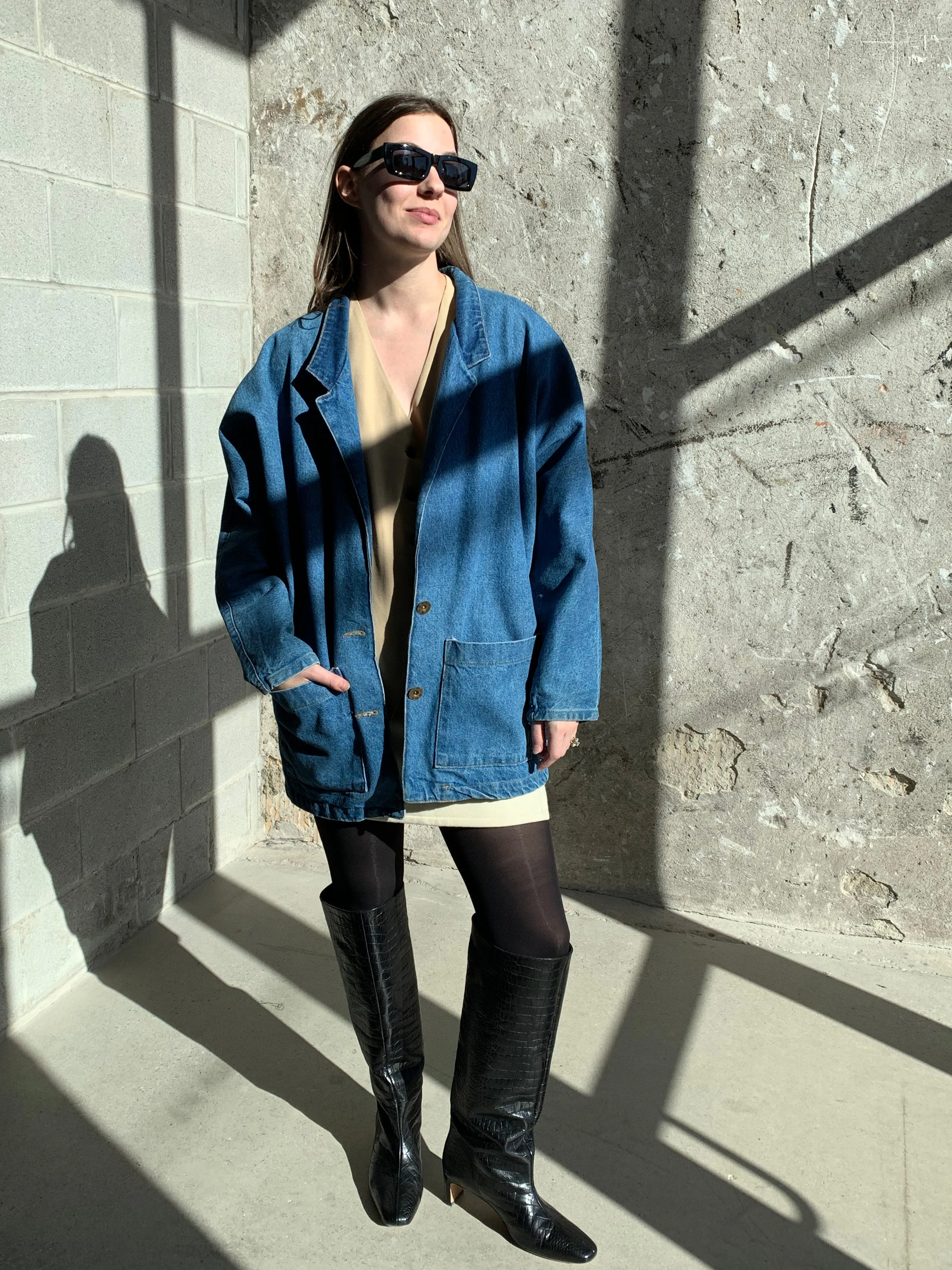 denim vintage chore jacket