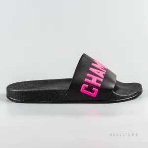 Dámske šlapky Champion Slide Varsity Black čierne