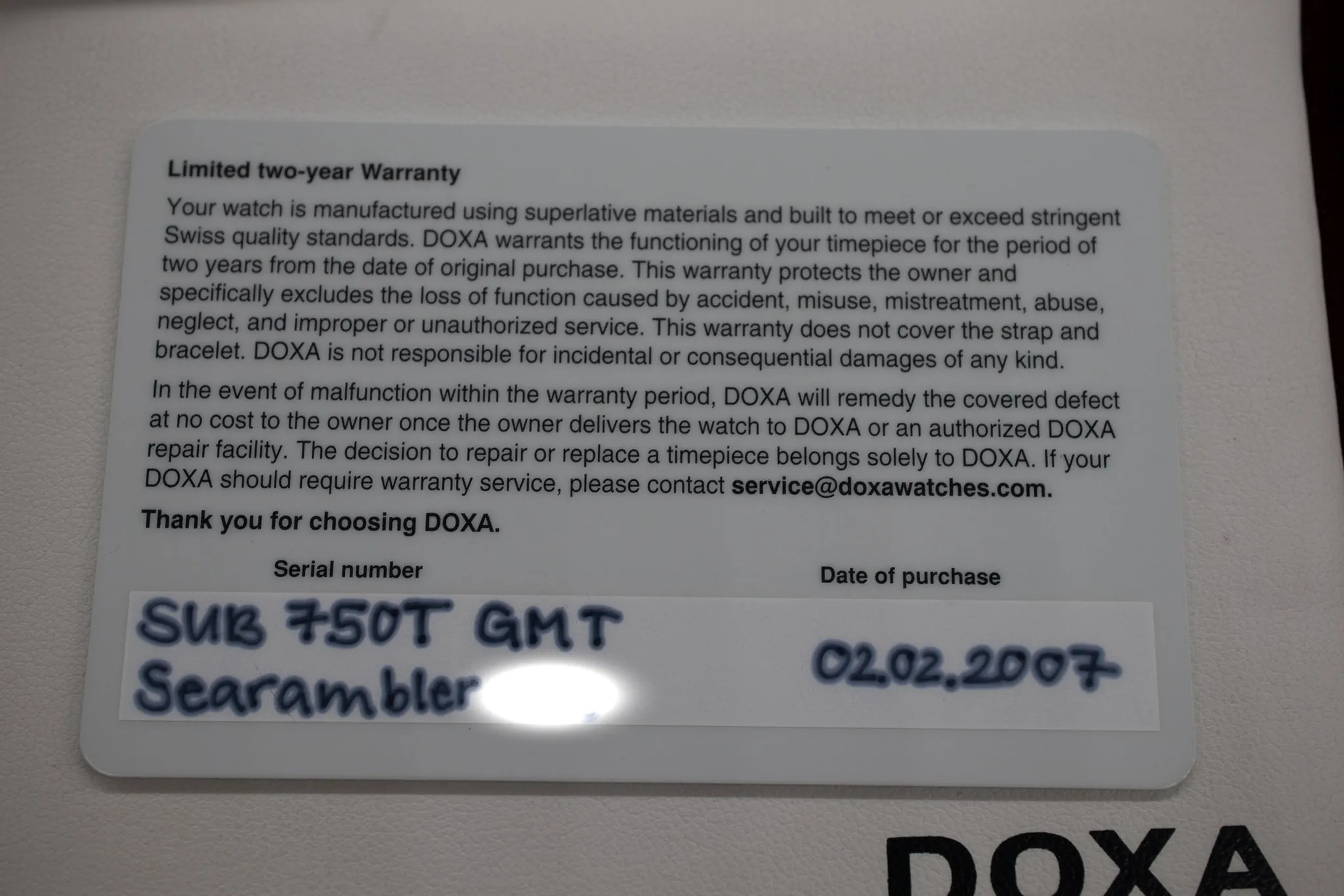 Doxa 750T Searambler