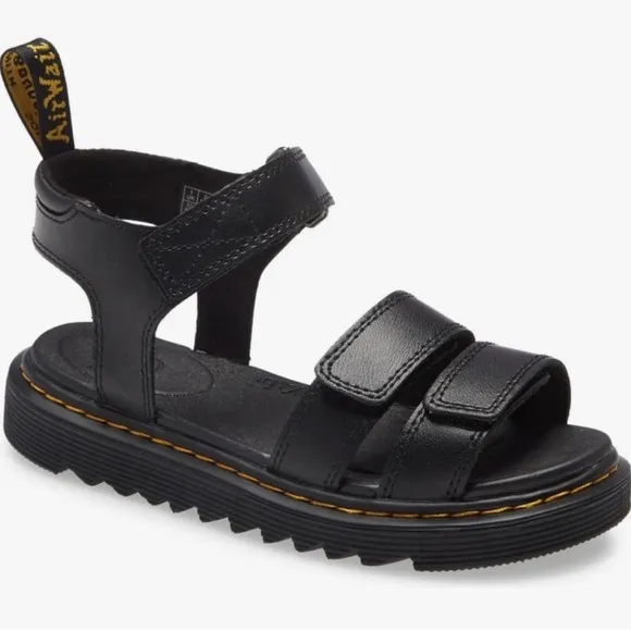 Dr. Martens Kids Klaire Sandal Shoes Sz 1 in Black