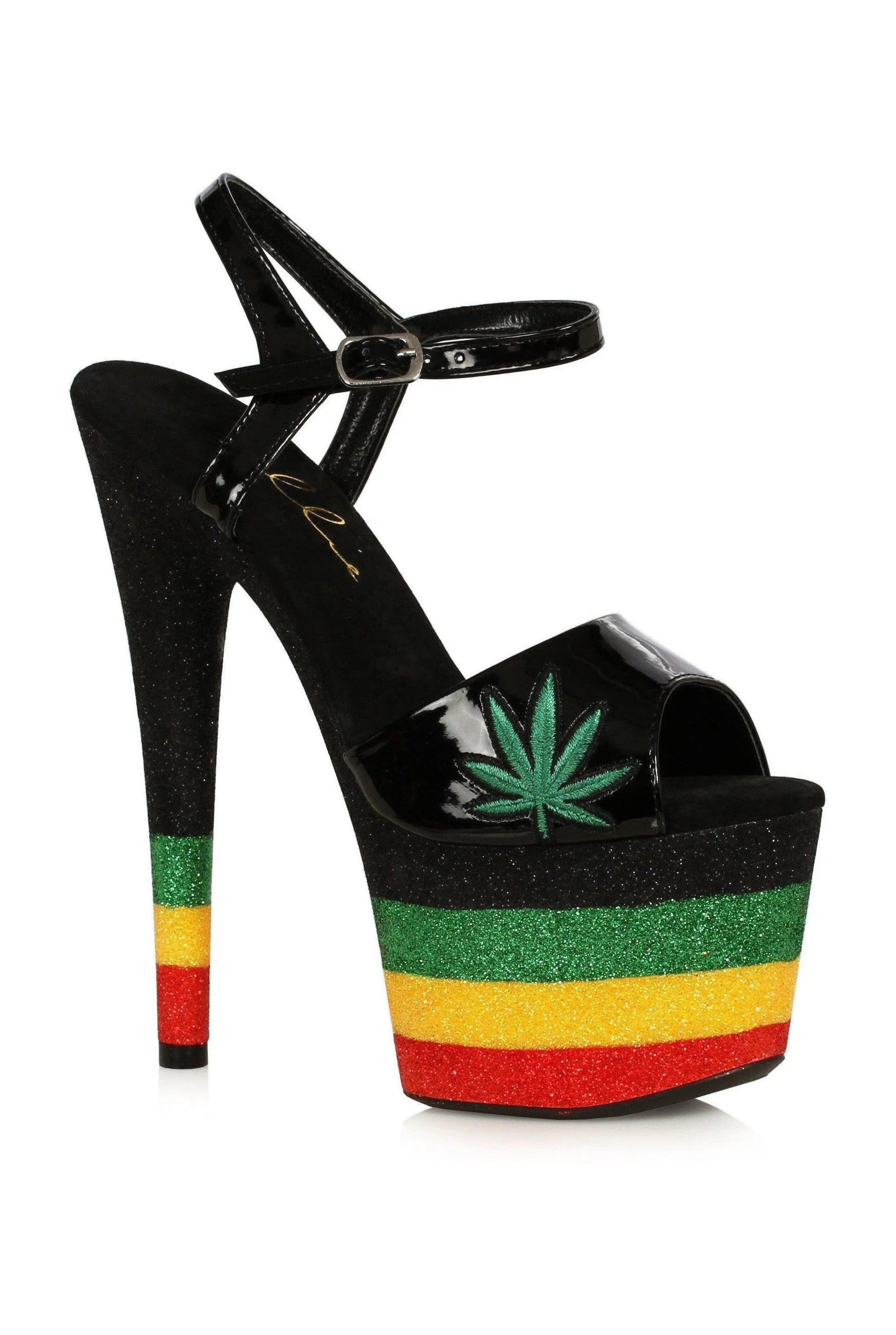 Ellie Shoes 709-KAYA Stiletto Sandal with Marijuna Platform