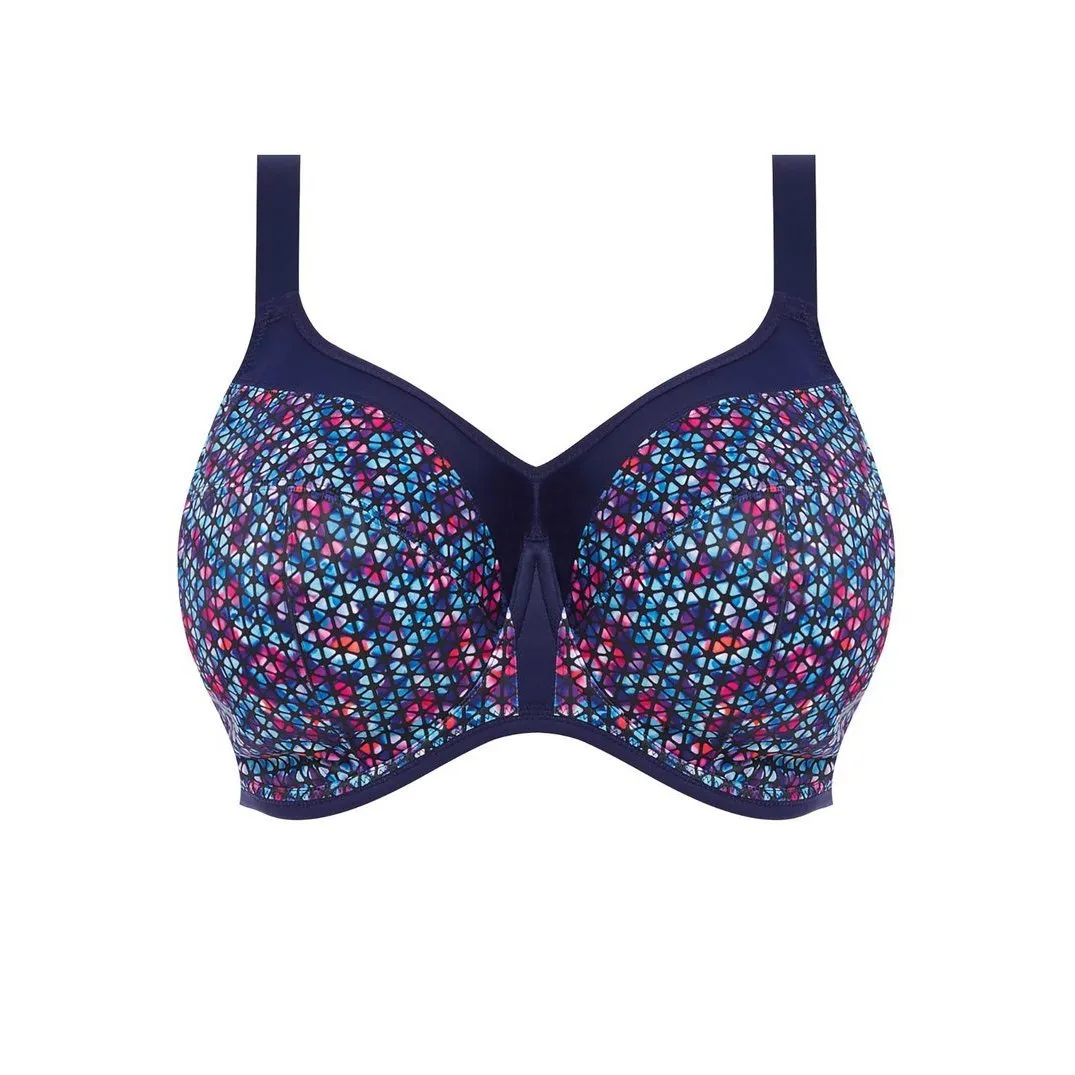 Elomi Energise Underwired Sports Bra - Navy Geo