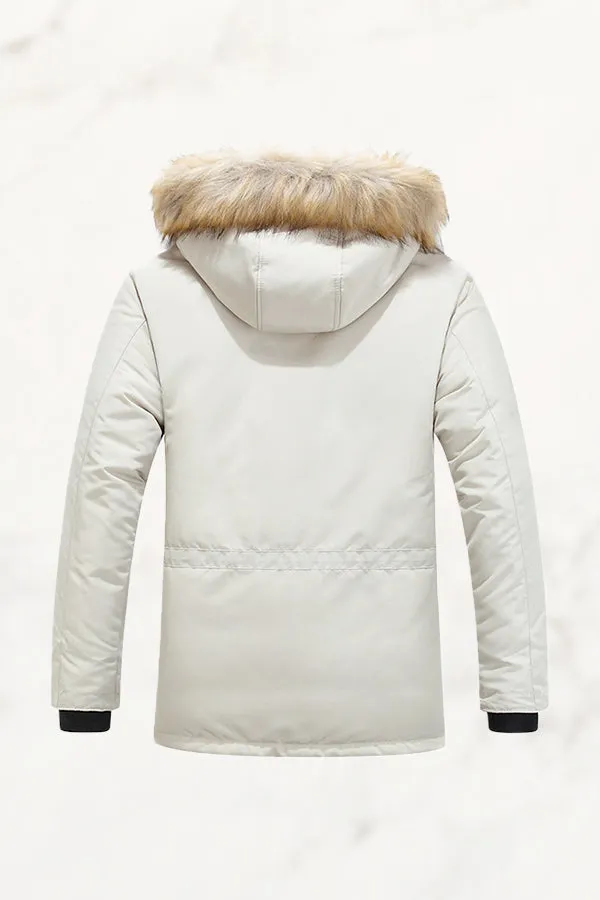 Extra Warm Hooded Fur Coat