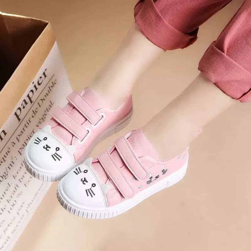 Fashion Skate Sneakers Anti-slid Sports Shoes Cute Cartoon Cat