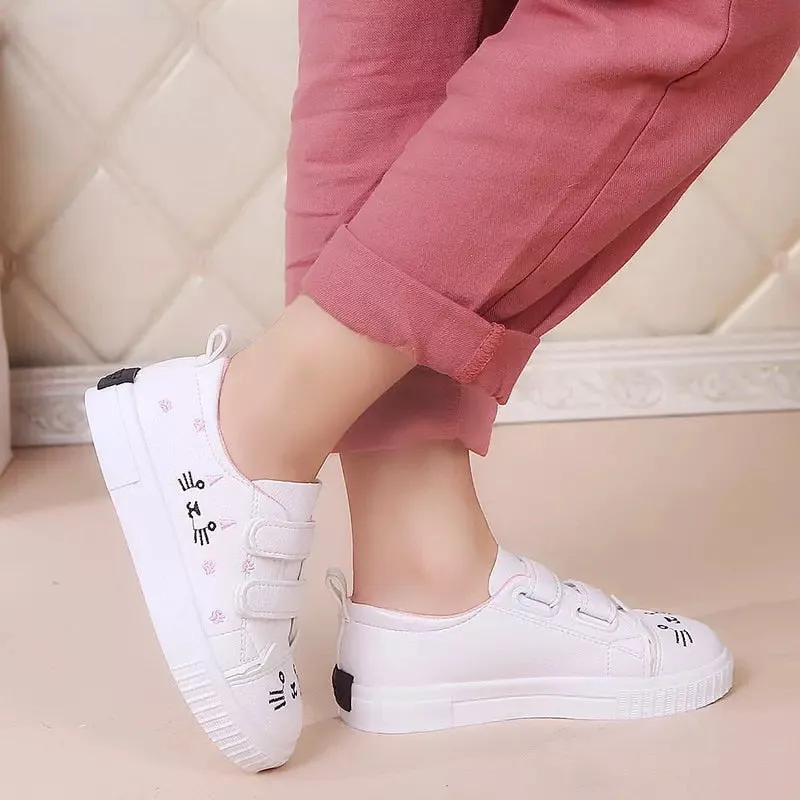 Fashion Skate Sneakers Anti-slid Sports Shoes Cute Cartoon Cat