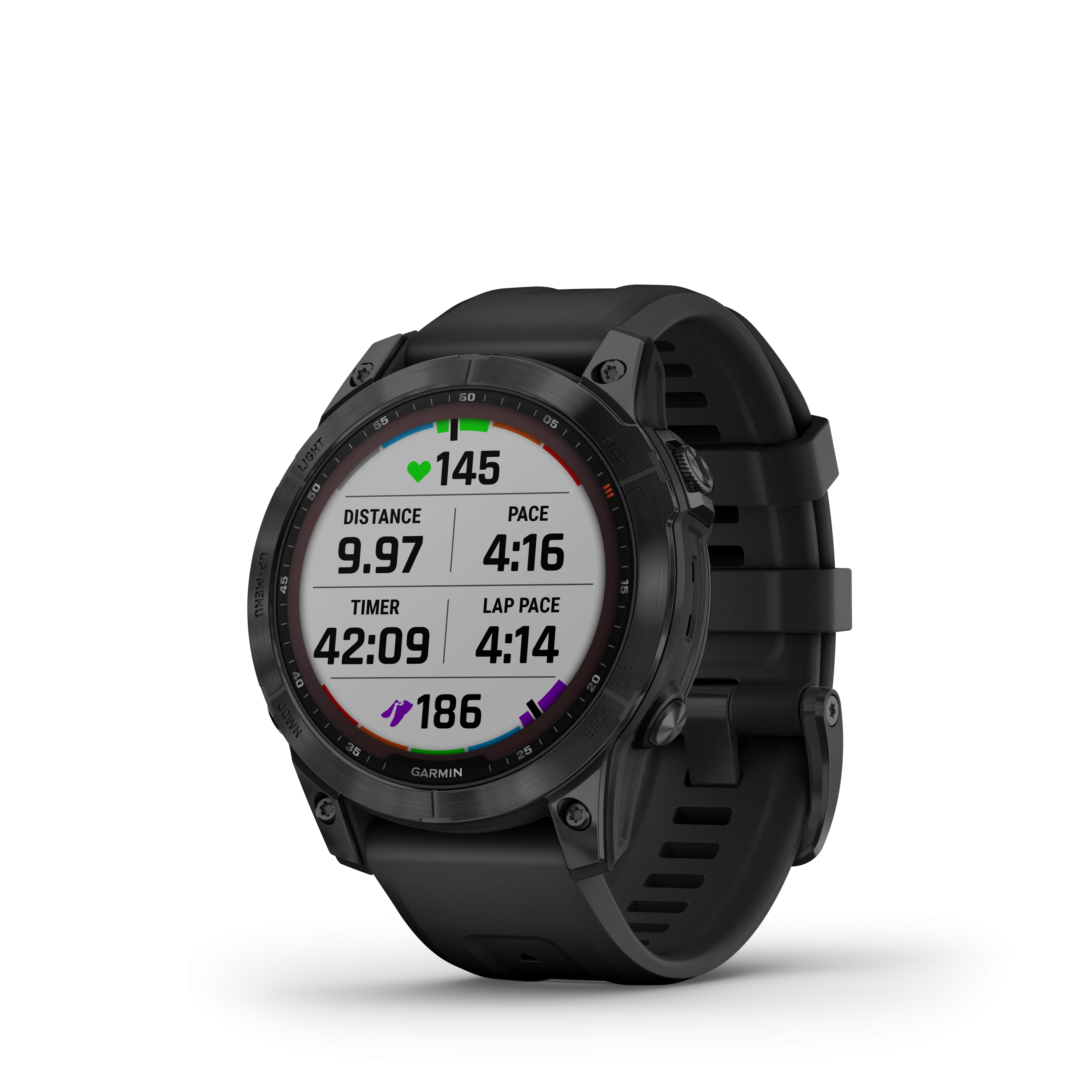 Fenix 7 Sapphire Black Titanium With Black Band GPS Watch