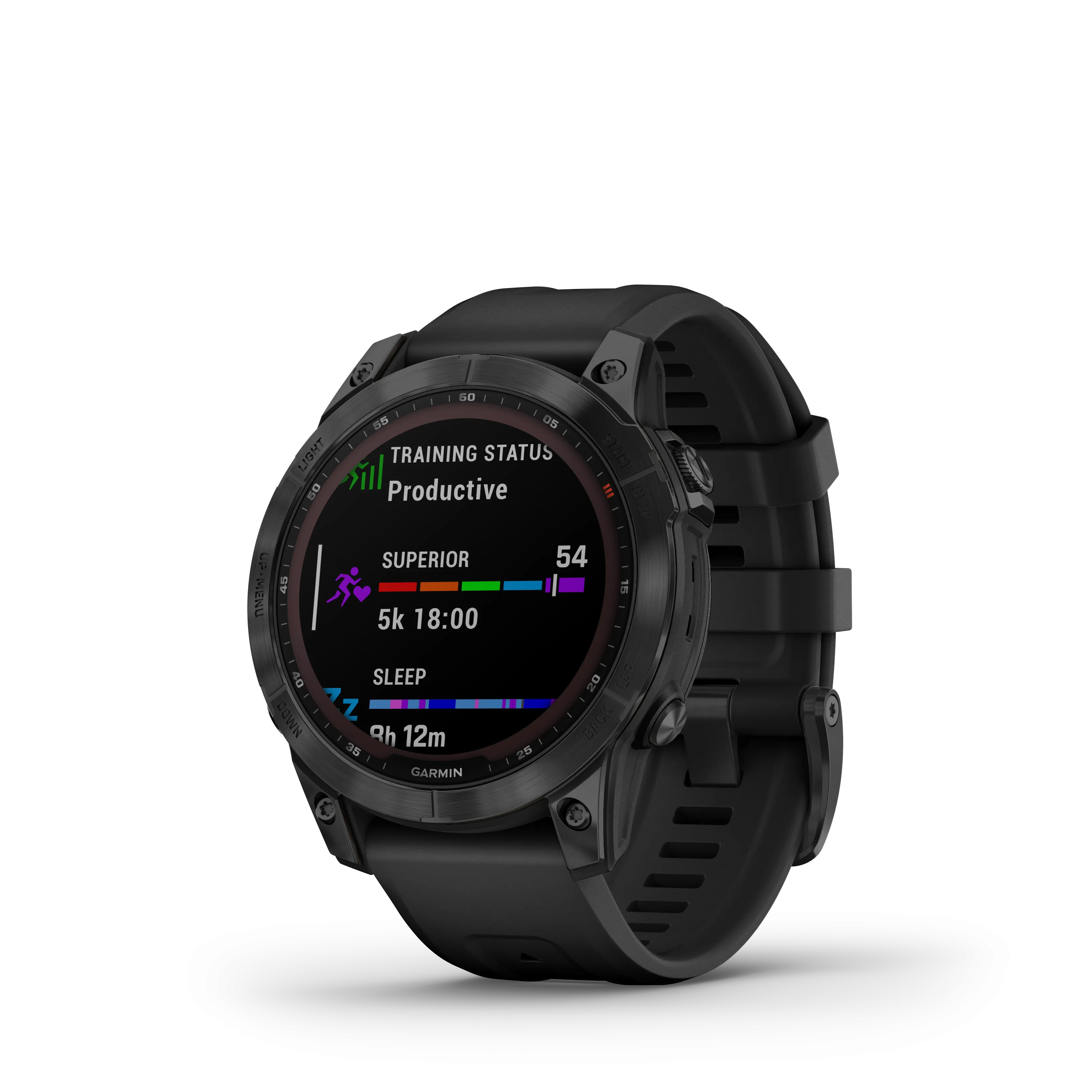 Fenix 7 Sapphire Black Titanium With Black Band GPS Watch