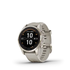 Fenix 7S Pro Sapphire Solar Soft Gold With Light Sand Band
