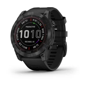 Fenix 7X Sapphire Black Titanium With Black Silicone Band