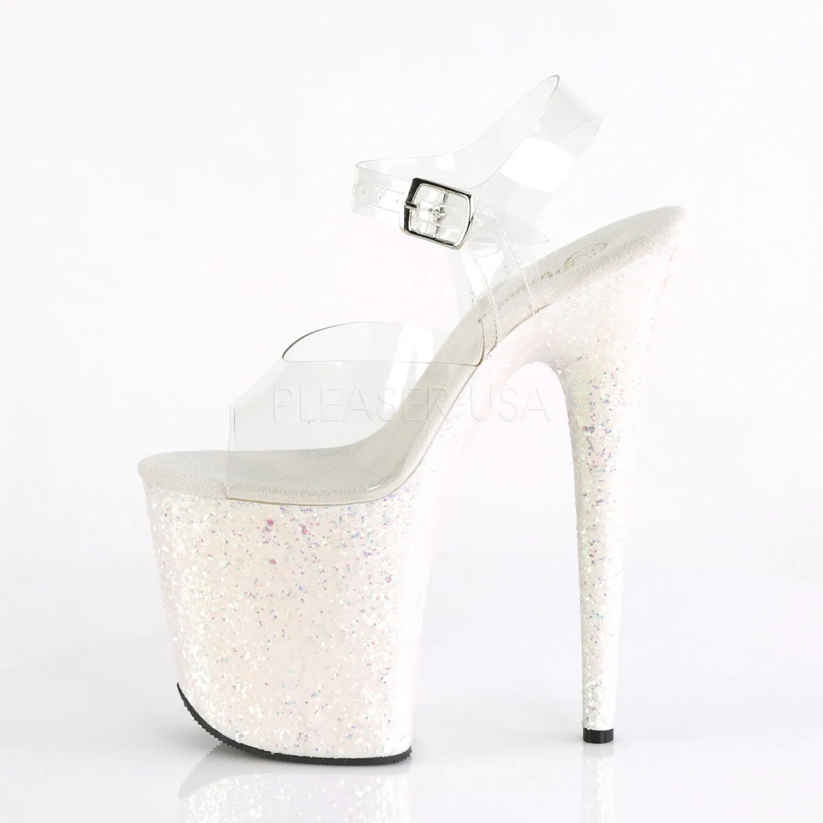 FLAMINGO-808LG  Clear/Opal Multi Glitter