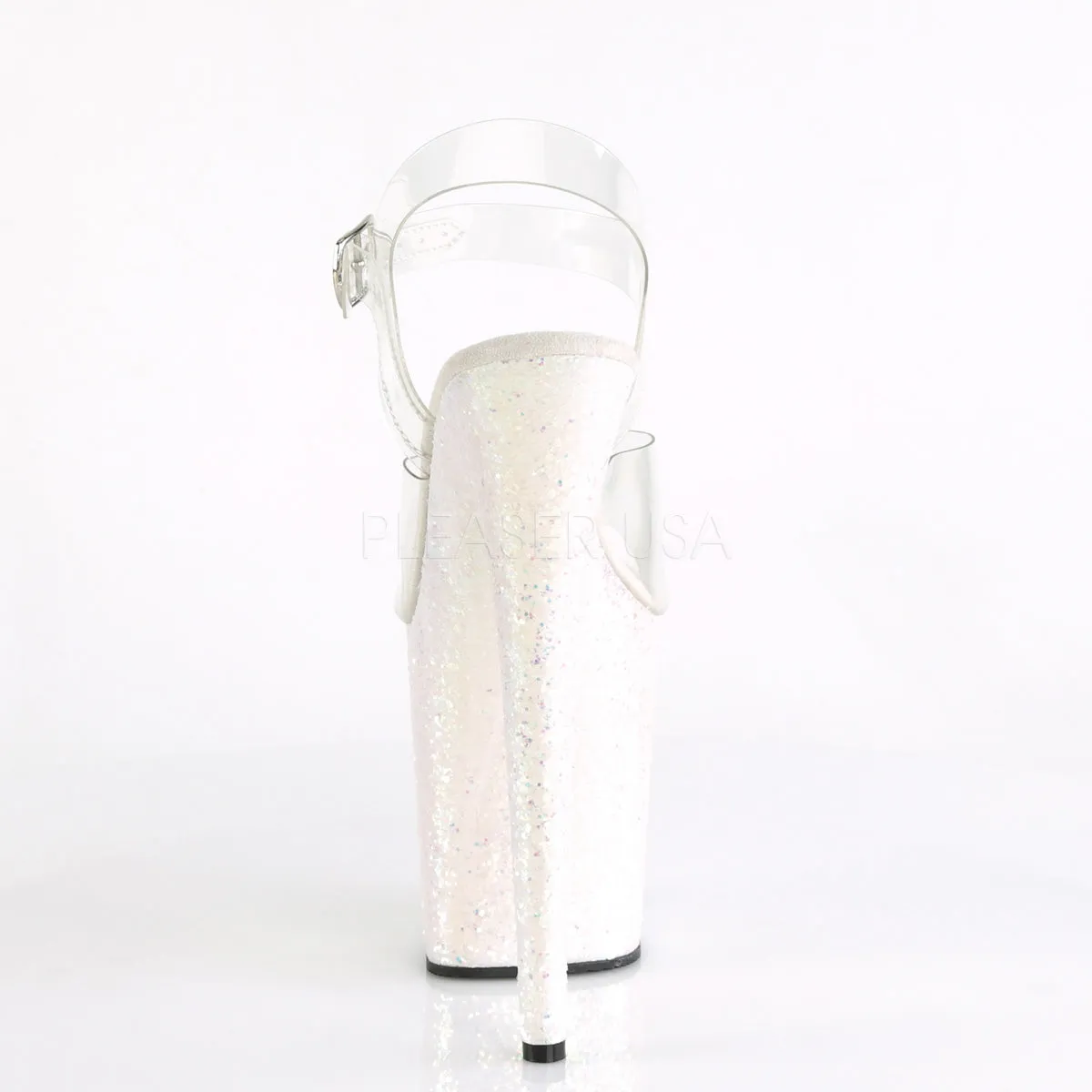 FLAMINGO-808LG  Clear/Opal Multi Glitter