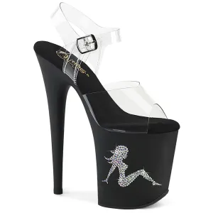 FLAMINGO-808TGRS  Clear/Black-AB Silver