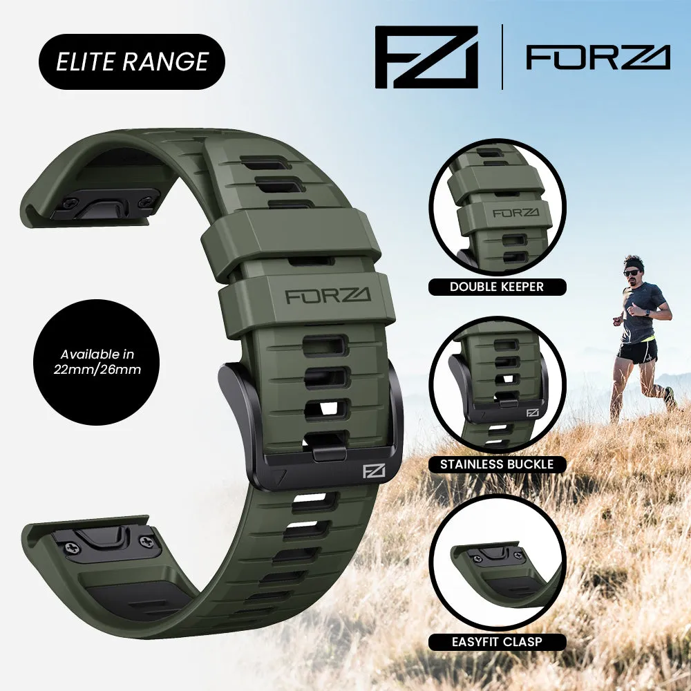 FORZA Elite 26mm EasyFit Two-Tone Watch Strap for Garmin