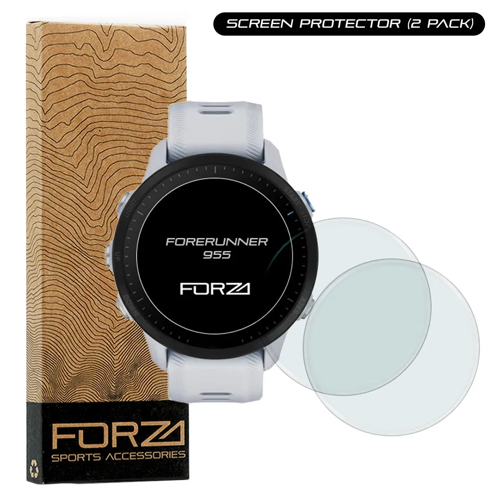 FORZA Tempered Glass Screen Protector for Garmin Forerunner 955 (2 Pack)