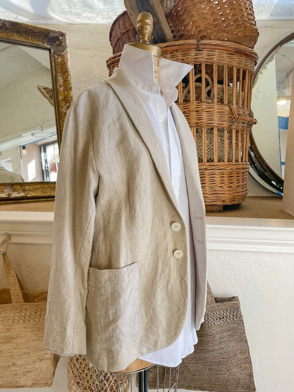 French Linen Oversized Jacket