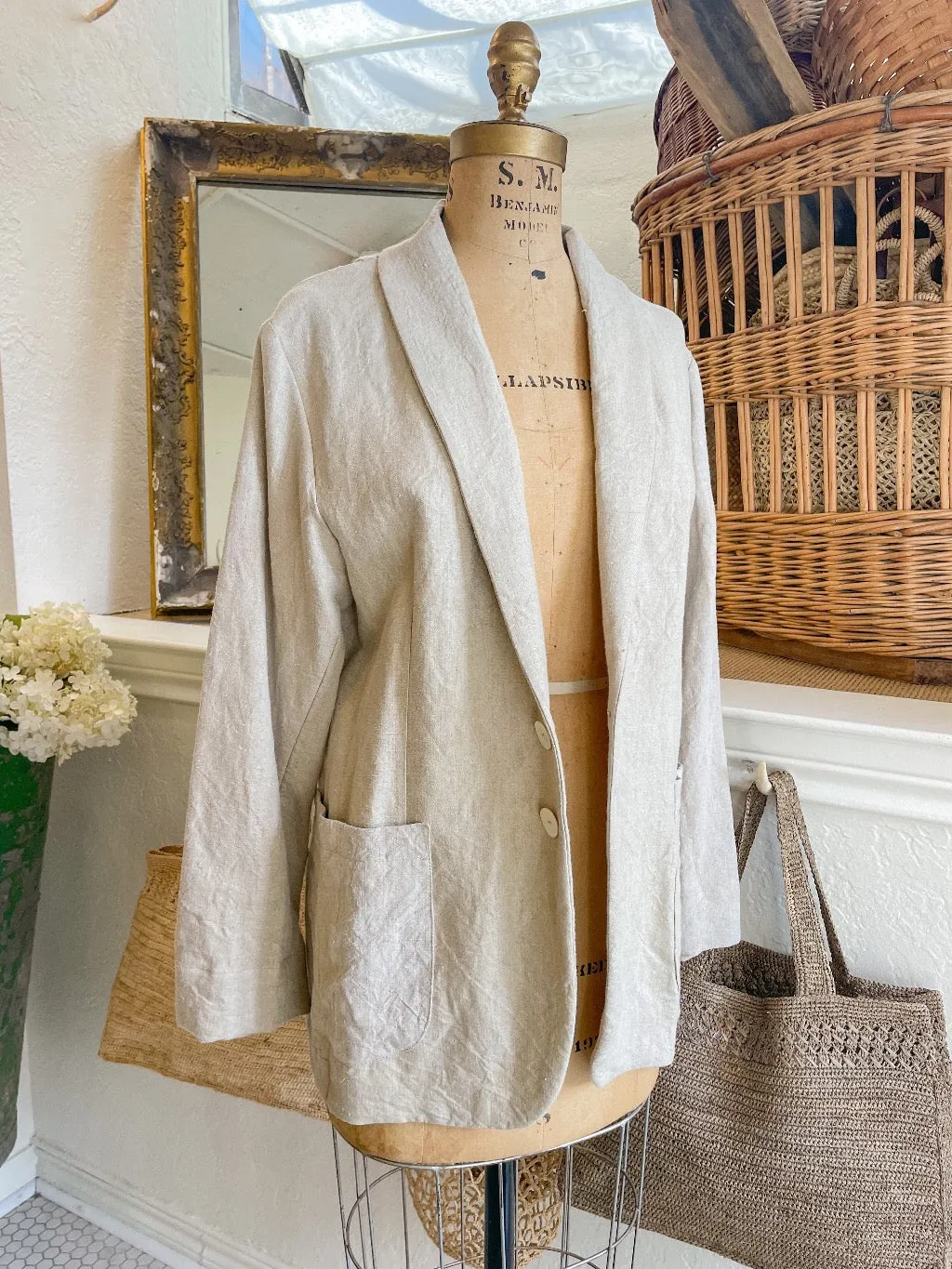 French Linen Oversized Jacket