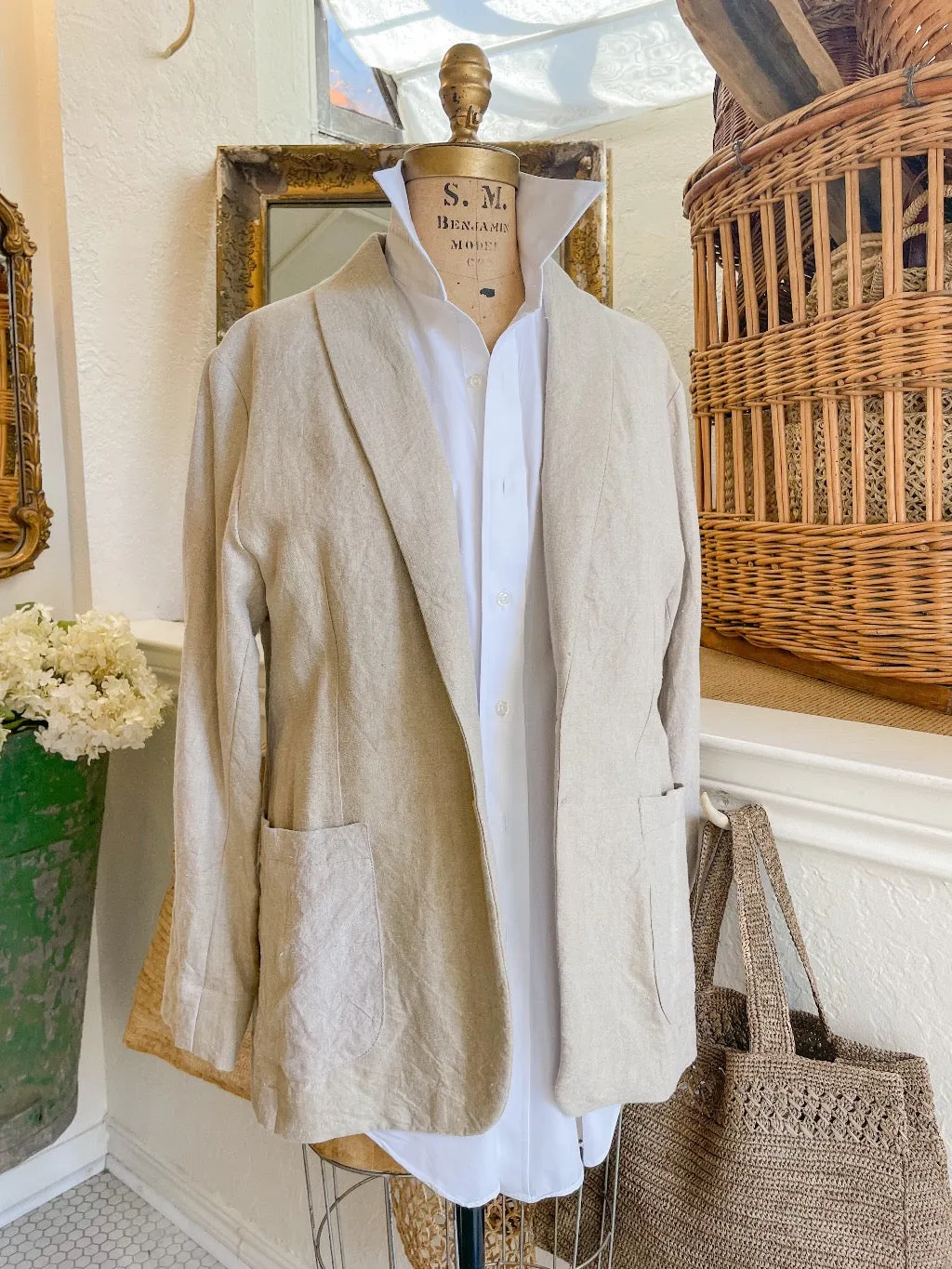 French Linen Oversized Jacket