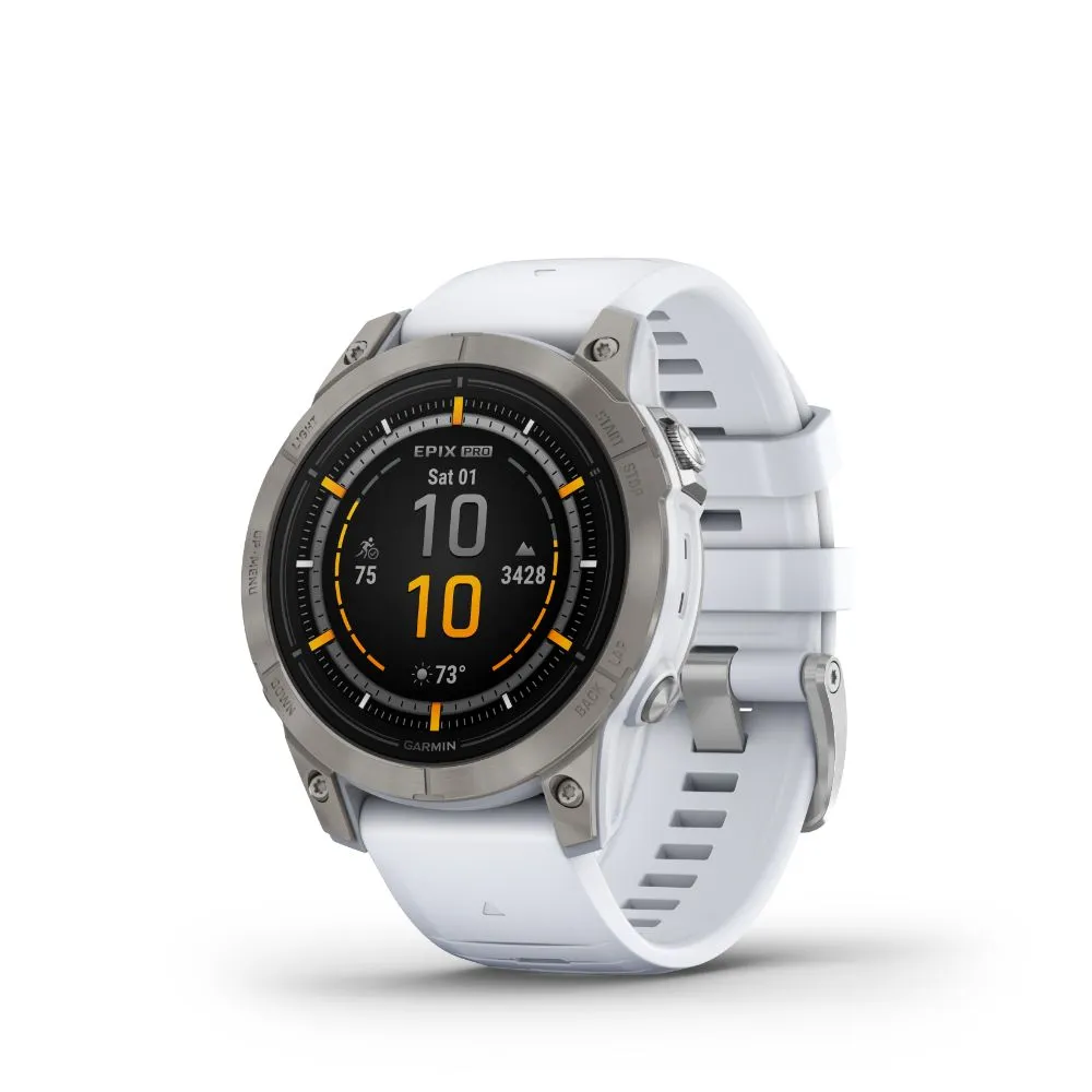 Garmin Epix Pro Gen2 47mm Sapphire (Titanium with Whitestone Band)