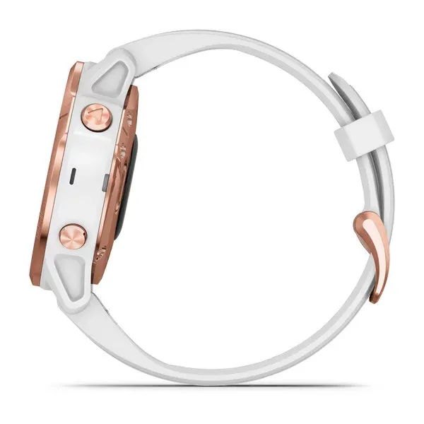 Garmin Fenix 6S Pro Rose Gold With White Strap