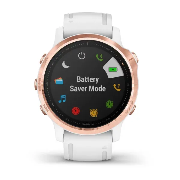 Garmin Fenix 6S Pro Rose Gold With White Strap